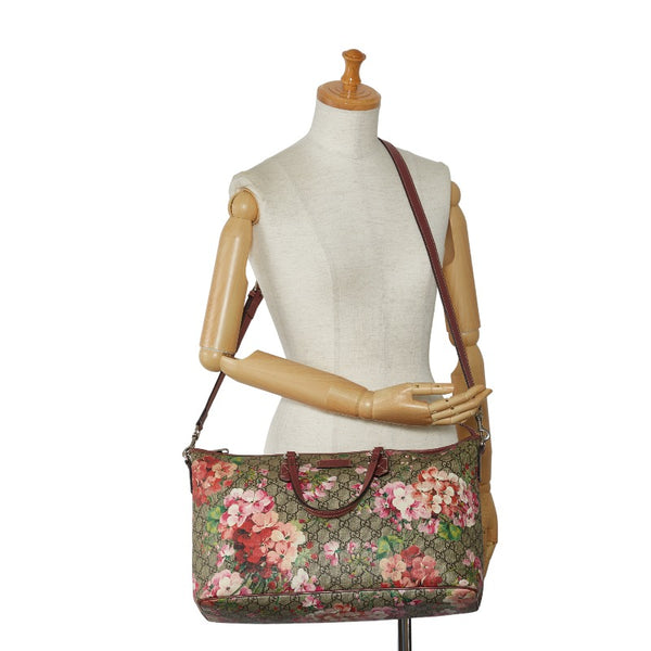 グッチ GGブルームス トートバッグ ショルダーバッグ 2WAY 410748 ベージュ マルチカラー PVC レザー レディース GUCCI 【中古】