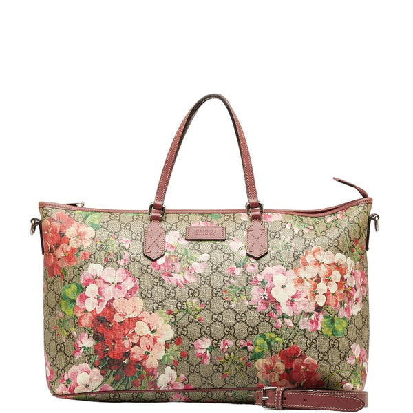 グッチ GGブルームス トートバッグ ショルダーバッグ 2WAY 410748 ベージュ マルチカラー PVC レザー レディース GUCCI 【中古】