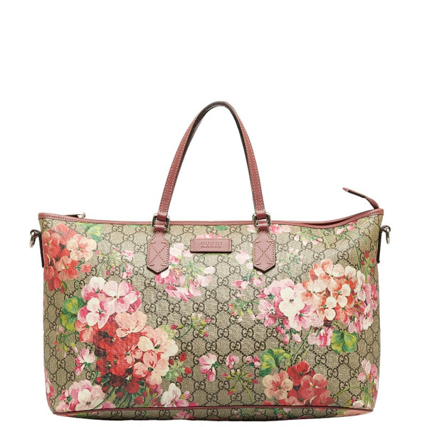 グッチ GGブルームス トートバッグ ショルダーバッグ 2WAY 410748 ベージュ マルチカラー PVC レザー レディース GUCCI 【中古】