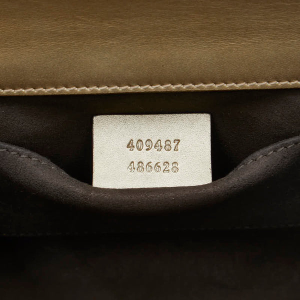 グッチ チェーン ショルダーバッグ 409487 ゴールド レザー レディース GUCCI 【中古】