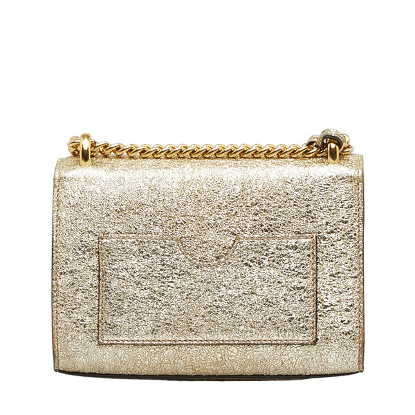 グッチ チェーン ショルダーバッグ 409487 ゴールド レザー レディース GUCCI 【中古】