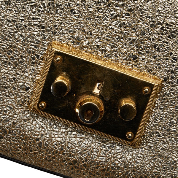 グッチ チェーン ショルダーバッグ 409487 ゴールド レザー レディース GUCCI 【中古】