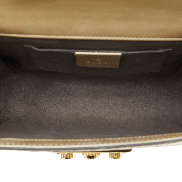 グッチ チェーン ショルダーバッグ 409487 ゴールド レザー レディース GUCCI 【中古】