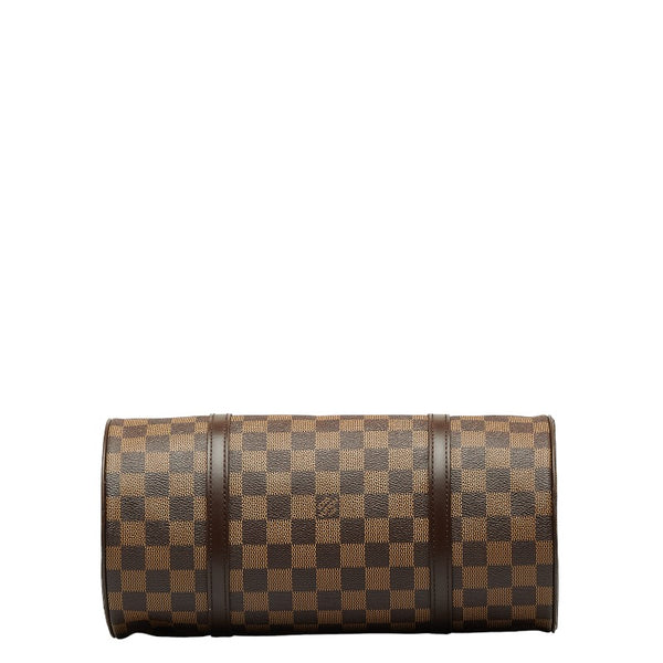 ルイ ヴィトン ダミエ パピヨン30 ハンドバッグ N51303 ブラウン PVC レザー レディース LOUIS VUITTON 【中古】