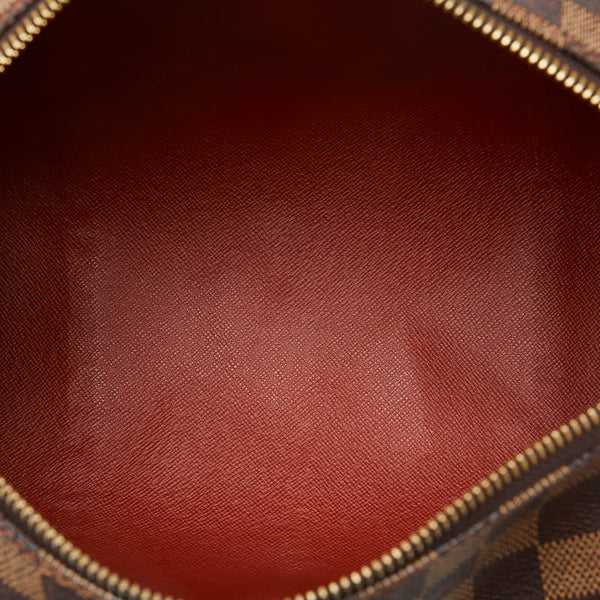 ルイ ヴィトン ダミエ パピヨン30 ハンドバッグ N51303 ブラウン PVC レザー レディース LOUIS VUITTON 【中古】