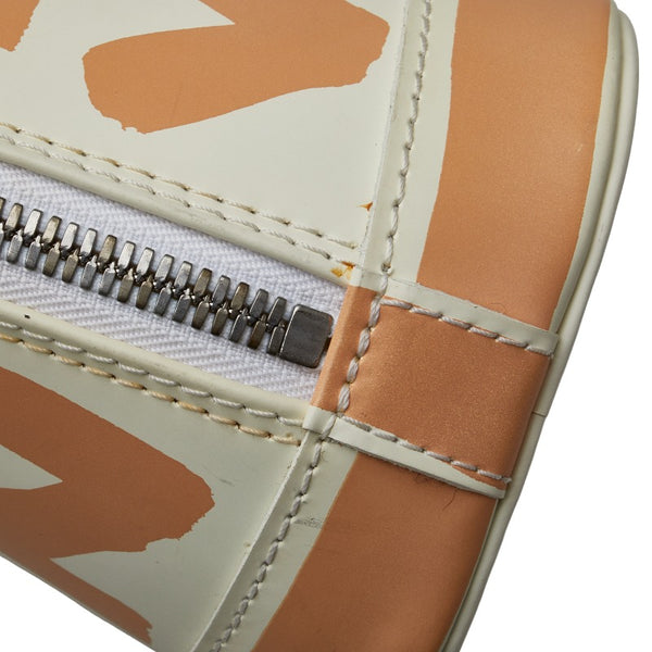 ルイ ヴィトン モノグラム グラフィティ アルマMM ハンドバッグ M92180 ホワイト ベージュ レザー レディース LOUIS VUITTON 【中古】