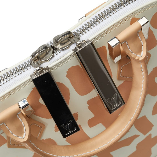 ルイ ヴィトン モノグラム グラフィティ アルマMM ハンドバッグ M92180 ホワイト ベージュ レザー レディース LOUIS VUITTON 【中古】