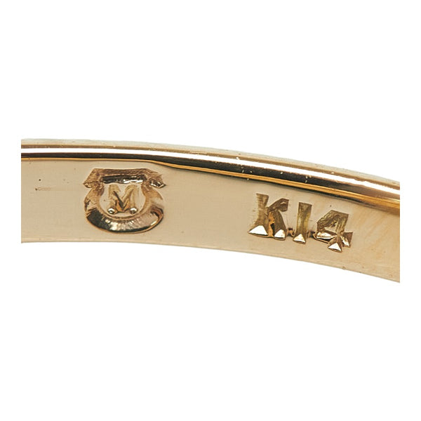 ミキモト K14YG イエローゴールド アコヤパール7.6mm リング 指輪 レディース MIKIMOTO 9.5号 【中古】