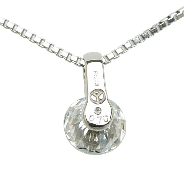 Pt900 プラチナ Pt850 プラチナ ダイヤ0.70ct ペンダントネックレス レディース 【中古】