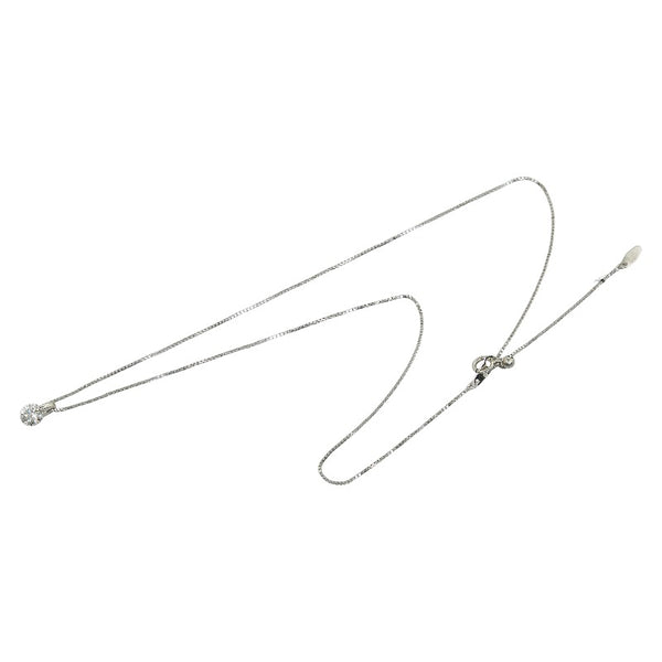Pt900 プラチナ Pt850 プラチナ ダイヤ0.70ct ペンダントネックレス レディース 【中古】