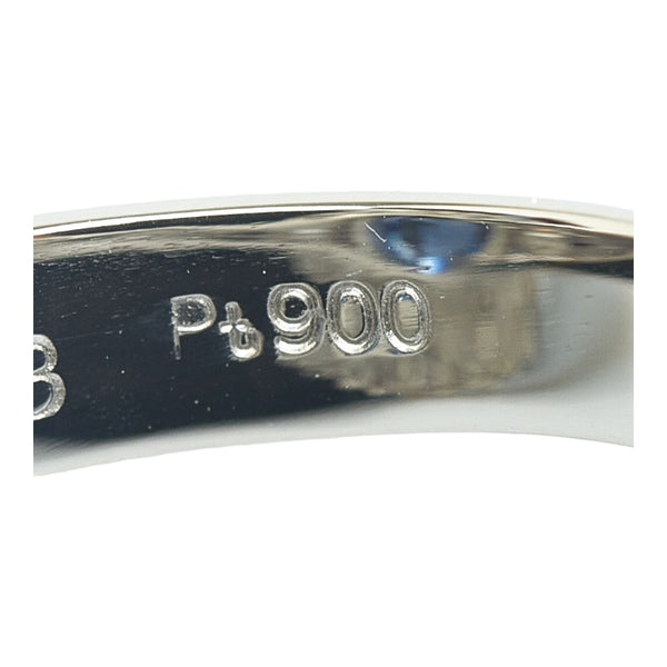 Pt900 プラチナ サファイア3.13ct ダイヤ0.76ct リング 指輪 レディース 6.5号 【中古】