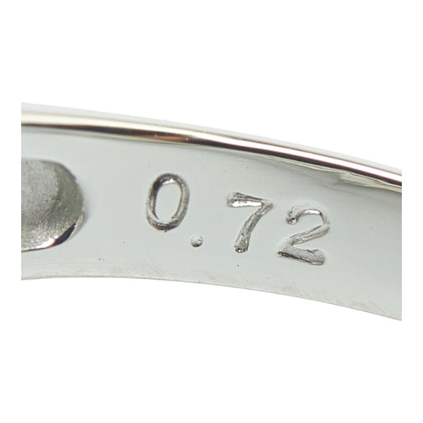 Pt900 プラチナ エメラルド0.72ct ダイヤ0.57ct リング 指輪 レディース 13号 【中古】