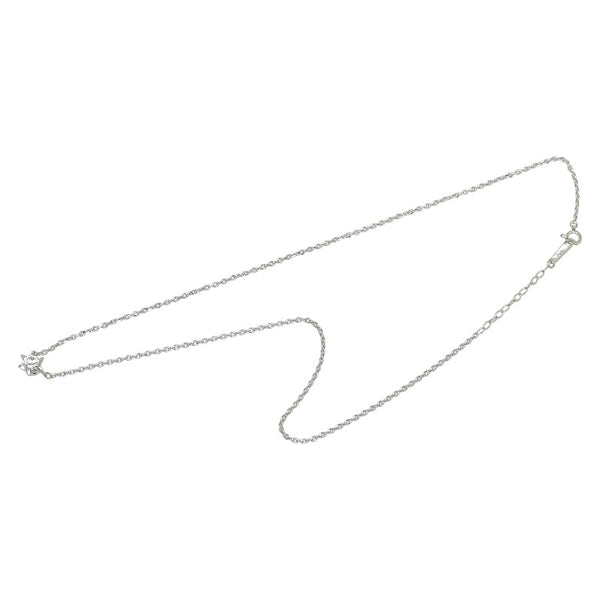 Pt850 プラチナ ダイヤ0.31ct プチネックレス レディース 【中古】