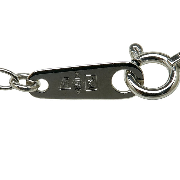 Pt850 プラチナ ダイヤ0.31ct プチネックレス レディース 【中古】