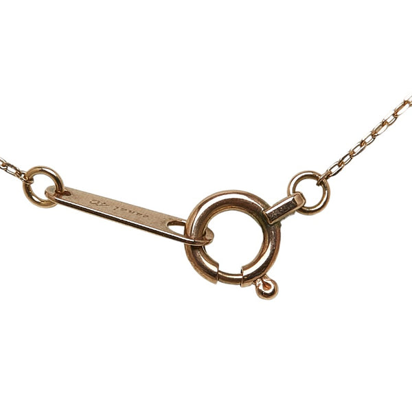 カナルヨンドシー K10PG ピンクゴールド キュービックジルコニア ハート ネックレス レディース canal4℃ 【中古】