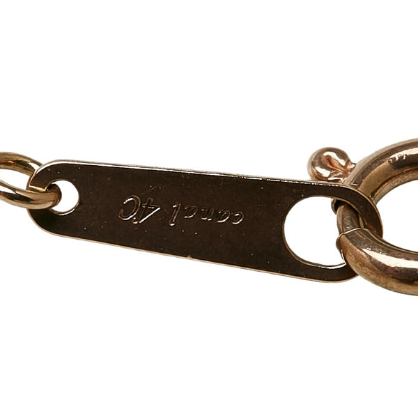 カナルヨンドシー K10PG ピンクゴールド キュービックジルコニア ハート ネックレス レディース canal4℃ 【中古】