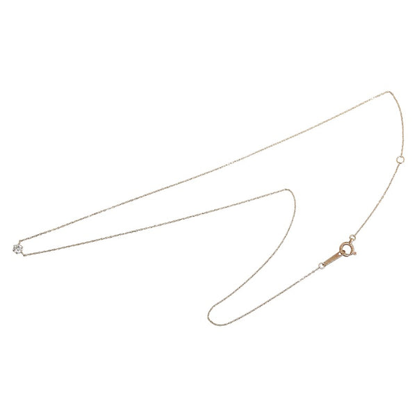 カナルヨンドシー K10PG ピンクゴールド キュービックジルコニア 一粒 ネックレス レディース canal4℃ 【中古】