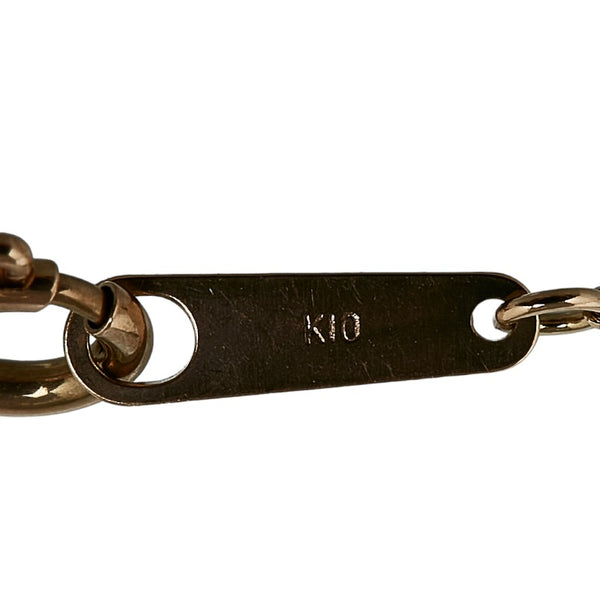 カナルヨンドシー K10PG ピンクゴールド キュービックジルコニア 一粒 ネックレス レディース canal4℃ 【中古】