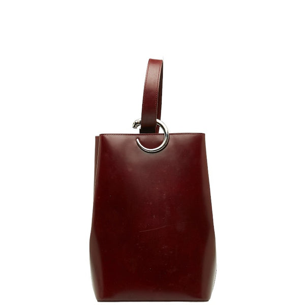 カルティエ パンテール パンサー ショルダーバッグ ボルドー ワインレッド パテントレザー レディース CARTIER 【中古】
