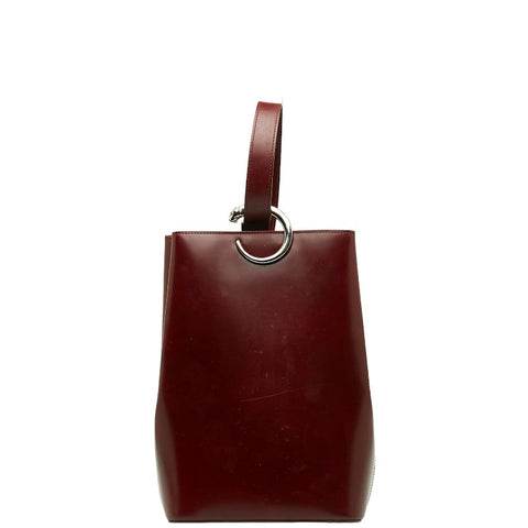 カルティエ パンテール パンサー ショルダーバッグ ボルドー ワインレッド パテントレザー レディース CARTIER 【中古】