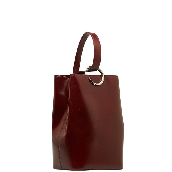 カルティエ パンテール パンサー ショルダーバッグ ボルドー ワインレッド パテントレザー レディース CARTIER 【中古】