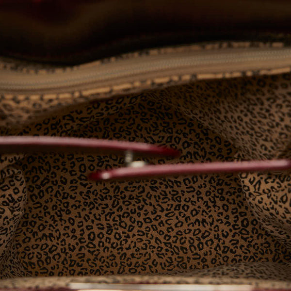 カルティエ パンテール パンサー ショルダーバッグ ボルドー ワインレッド パテントレザー レディース CARTIER 【中古】