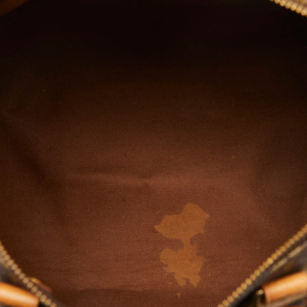 ルイ ヴィトン モノグラム スピーディ 30 ハンドバッグ M41526 ブラウン PVC レザー レディース LOUIS VUITTON 【中古】