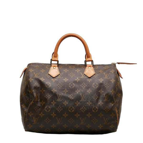 ルイ ヴィトン モノグラム スピーディ30 ハンドバッグ ボストンバッグ M41526 ブラウン PVC レザー レディース LOUIS VUITTON 【中古】