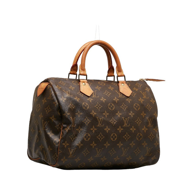 ルイ ヴィトン モノグラム スピーディ30 ハンドバッグ ボストンバッグ M41526 ブラウン PVC レザー レディース LOUIS VUITTON 【中古】