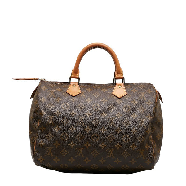 ルイ ヴィトン モノグラム スピーディ30 ハンドバッグ ボストンバッグ M41526 ブラウン PVC レザー レディース LOUIS VUITTON 【中古】