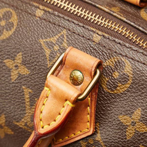 ルイ ヴィトン モノグラム スピーディ30 ハンドバッグ ボストンバッグ M41526 ブラウン PVC レザー レディース LOUIS VUITTON 【中古】