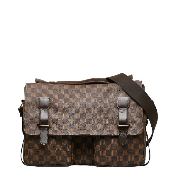 ルイ ヴィトン ダミエ ブロードウェイ ハンドバッグ ショルダーバッグ 2WAY N42270 ブラウン PVC レザー レディース LOUIS VUITTON 【中古】