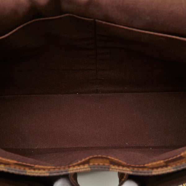 ルイ ヴィトン ダミエ ブロードウェイ ハンドバッグ ショルダーバッグ 2WAY N42270 ブラウン PVC レザー レディース LOUIS VUITTON 【中古】