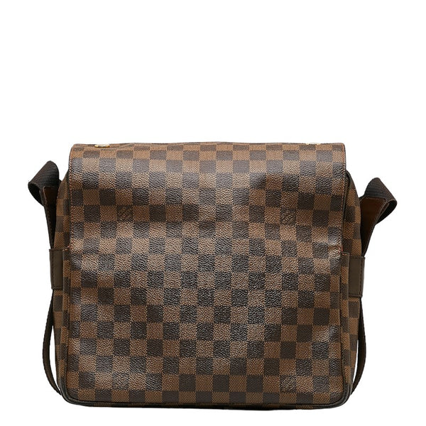 ルイ ヴィトン ダミエ ナヴィグリオ 斜め掛け ショルダーバッグ N45255 ブラウン PVC レザー レディース LOUIS VUITTON 【中古】
