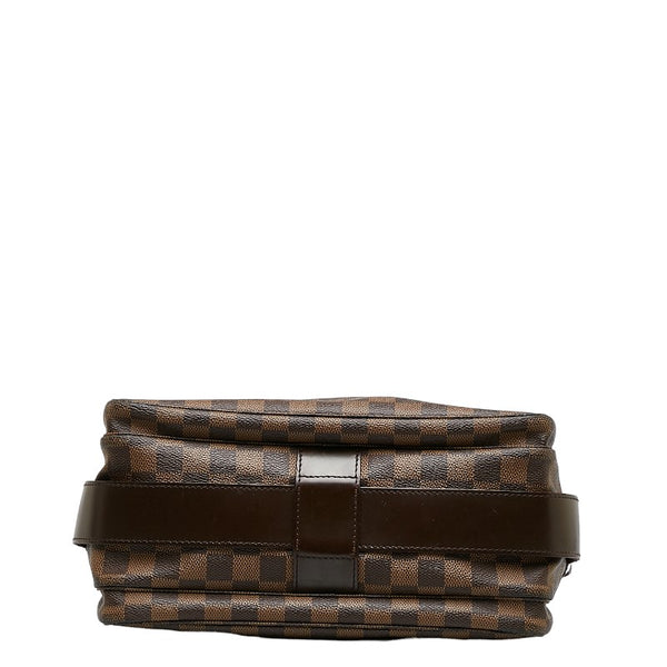 ルイ ヴィトン ダミエ ナヴィグリオ 斜め掛け ショルダーバッグ N45255 ブラウン PVC レザー レディース LOUIS VUITTON 【中古】