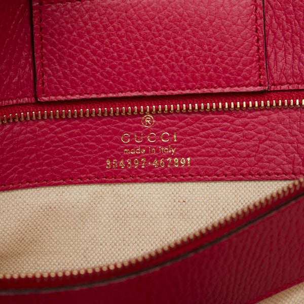 グッチ ハンドバッグ トートバッグ ピンク レザー レディース GUCCI 【中古】