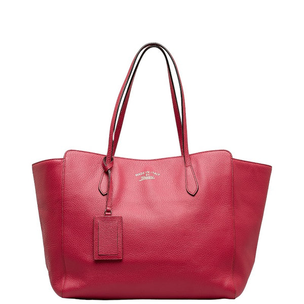 グッチ ハンドバッグ トートバッグ ピンク レザー レディース GUCCI 【中古】