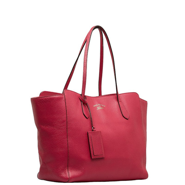 グッチ ハンドバッグ トートバッグ ピンク レザー レディース GUCCI 【中古】