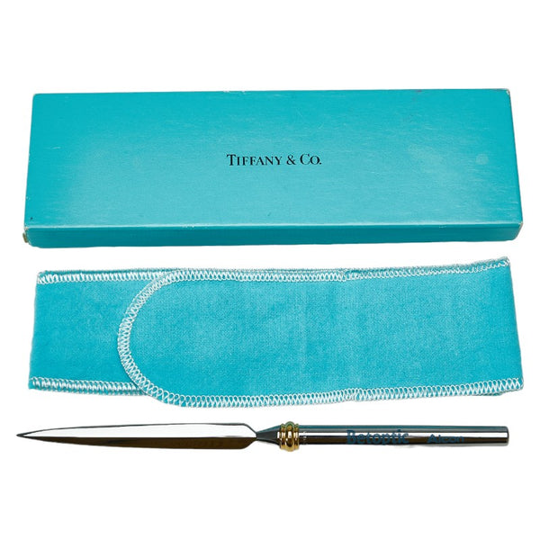 ティファニー ペーパーナイフ レターオープナー 全長：17cm シルバー ゴールド メタル レディース TIFFANY&Co. 【中古】