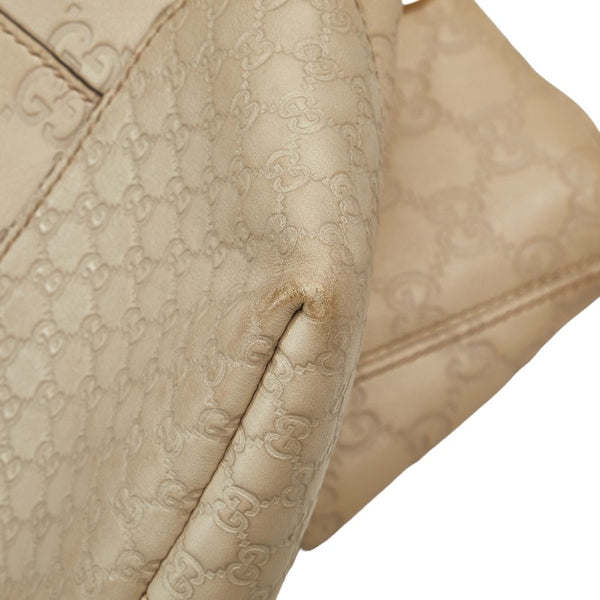 グッチ グッチシマ ハンドバッグ ショルダーバッグ 2WAY 353120 ベージュ レザー レディース GUCCI 【中古】