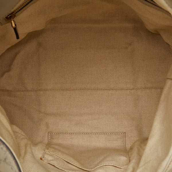 グッチ グッチシマ ハンドバッグ ショルダーバッグ 2WAY 353120 ベージュ レザー レディース GUCCI 【中古】