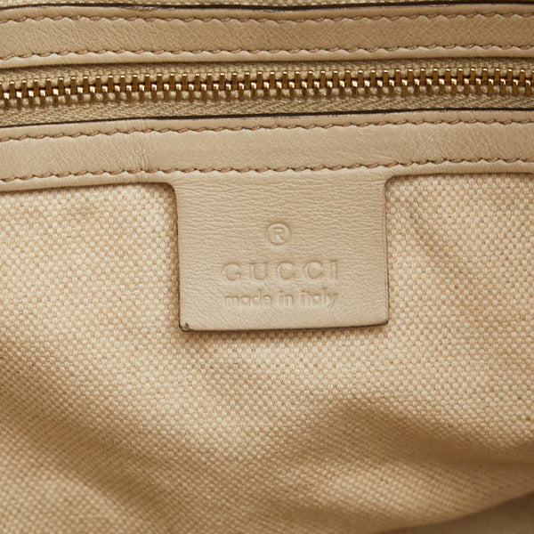 グッチ グッチシマ ハンドバッグ ショルダーバッグ 2WAY 353120 ベージュ レザー レディース GUCCI 【中古】