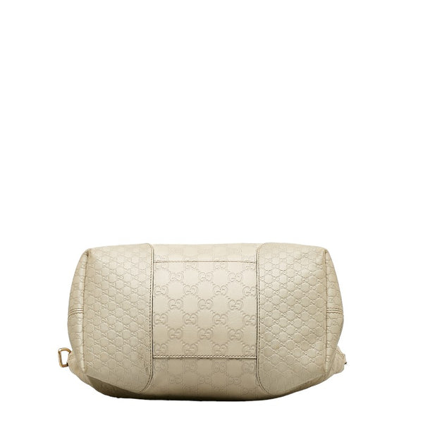 グッチ グッチシマ ハンドバッグ ショルダーバッグ 2WAY 353120 ベージュ レザー レディース GUCCI 【中古】