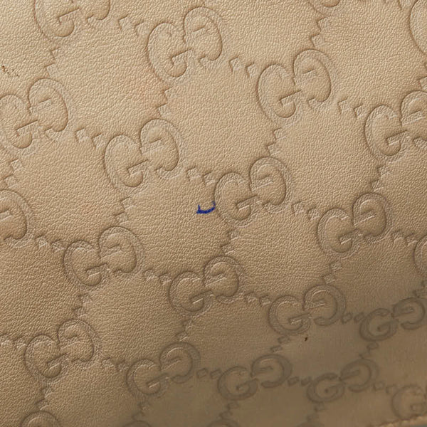 グッチ グッチシマ ハンドバッグ ショルダーバッグ 2WAY 353120 ベージュ レザー レディース GUCCI 【中古】