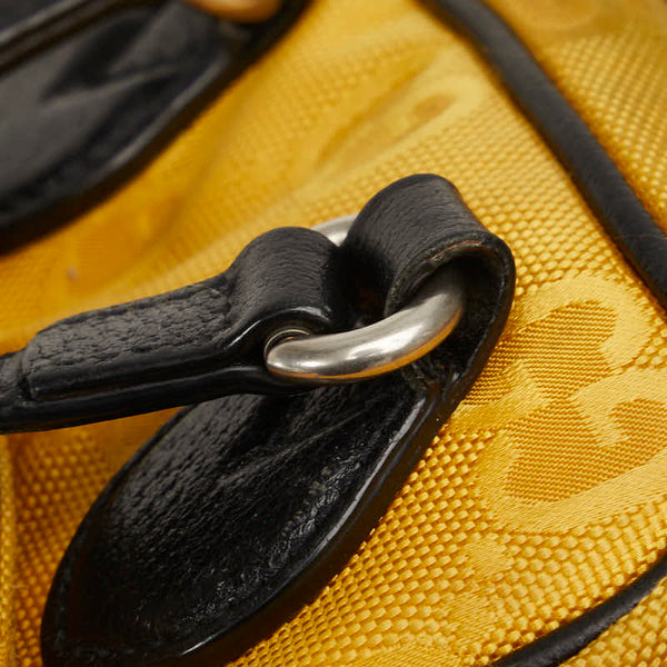 グッチ オフ ザ グリッド ハンドバッグ ショルダーバッグ 2WAY 625850 イエロー ブラック ナイロン レザー レディース GUCCI 【中古】