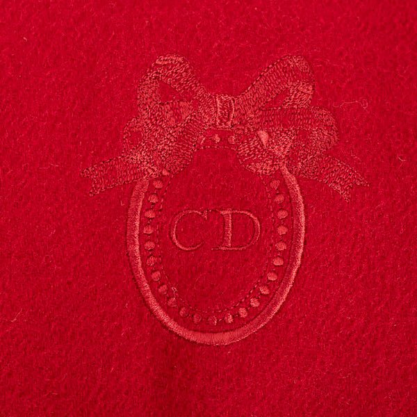 ディオール マフラー レッド ウール レディース Dior 【中古】