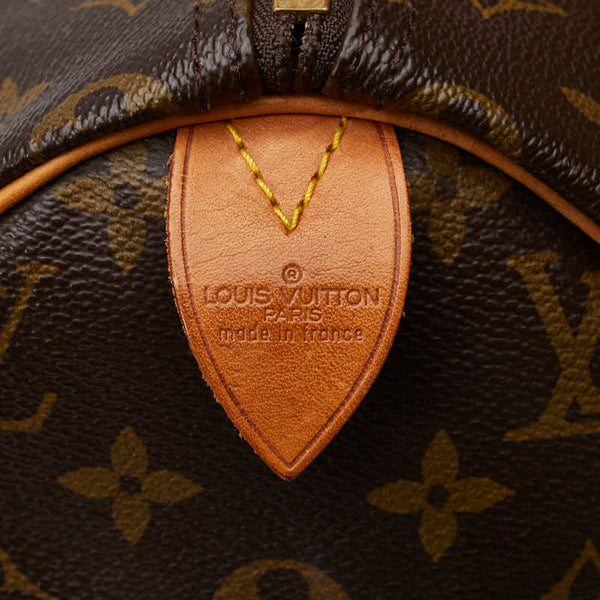 ルイ ヴィトン モノグラム スピーディ30 ハンドバッグ M41526 ブラウン PVC レザー レディース LOUIS VUITTON 【中古】