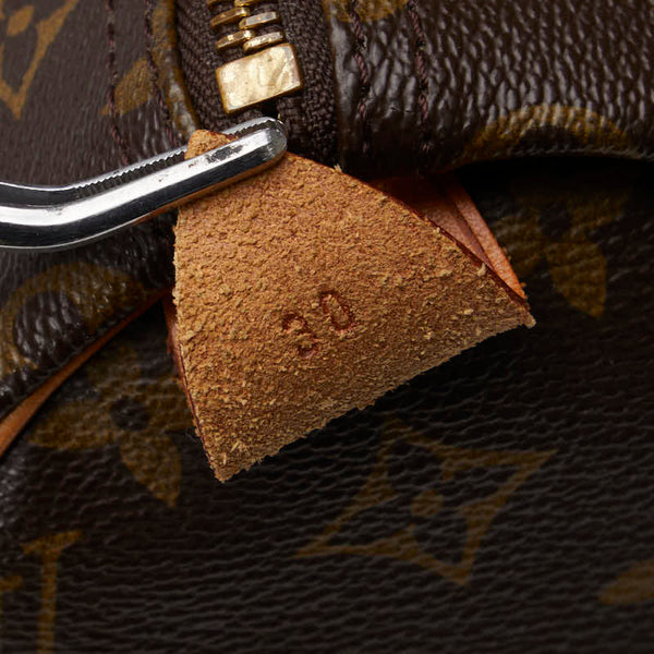 ルイ ヴィトン モノグラム スピーディ30 ハンドバッグ M41526 ブラウン PVC レザー レディース LOUIS VUITTON 【中古】