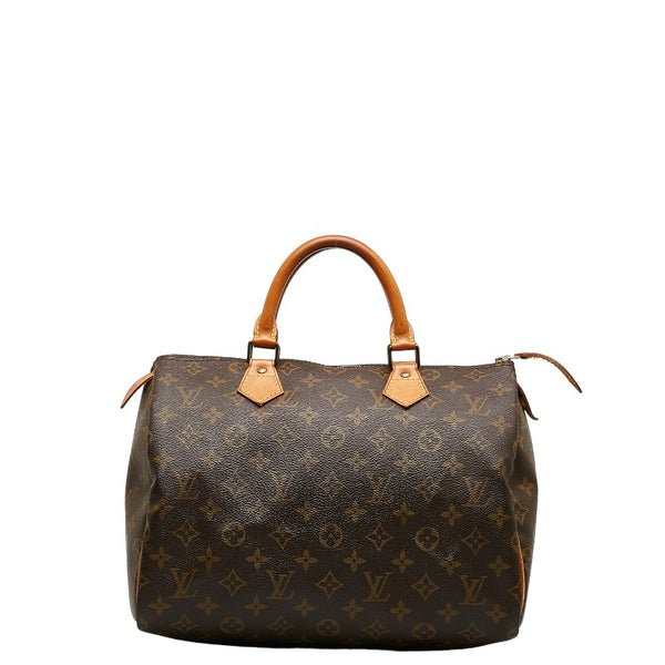 ルイ ヴィトン モノグラム スピーディ30 ハンドバッグ M41526 ブラウン PVC レザー レディース LOUIS VUITTON 【中古】