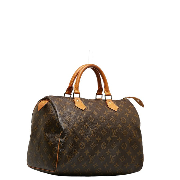 ルイ ヴィトン モノグラム スピーディ30 ハンドバッグ M41526 ブラウン PVC レザー レディース LOUIS VUITTON 【中古】